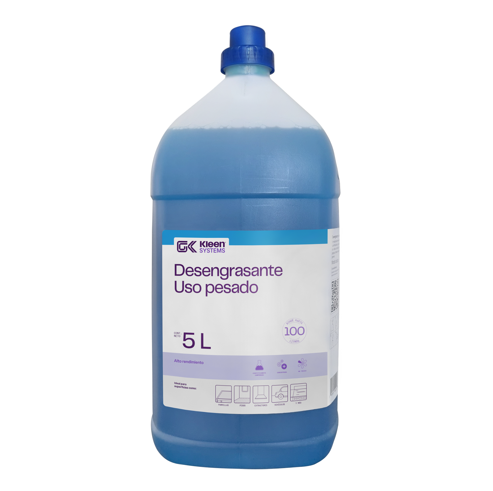 Desengrasante Concentrado Gel Kleen para Cocinas Industriales 5L