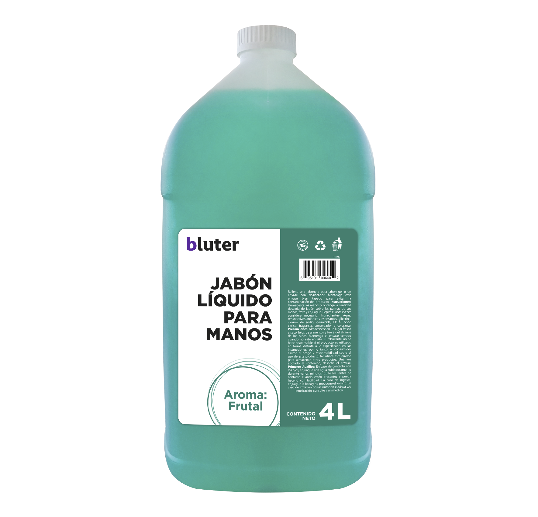 Jabón Líquido Antibacterial Gel Kleen Frutal para Manos 4L