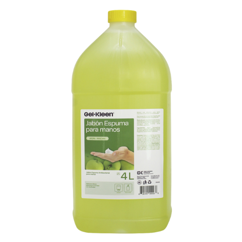 Jabón Líquido para Manos Gel Kleen Aroma Manzana Verde 4L